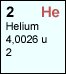 Periodensystem, Helium